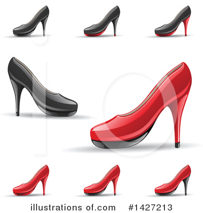 Royalty-Free (RF) High Heels Clipart Illustration by cidepix - Stock Sample #1427213