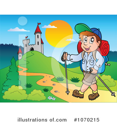 Royalty-Free (RF) Hiking Clipart Illustration by visekart - Stock Sample #1070215