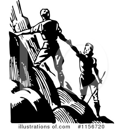 Royalty-Free (RF) Hiking Clipart Illustration by BestVector - Stock Sample #1156720
