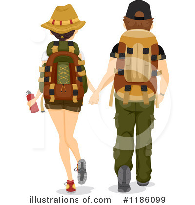 Royalty-Free (RF) Hiking Clipart Illustration by BNP Design Studio - Stock Sample #1186099