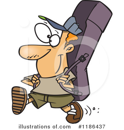 Royalty-Free (RF) Hiking Clipart Illustration by toonaday - Stock Sample #1186437