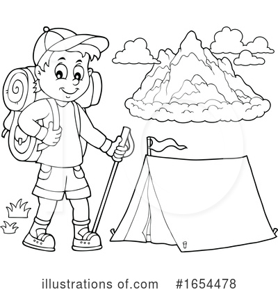 Royalty-Free (RF) Hiking Clipart Illustration by visekart - Stock Sample #1654478