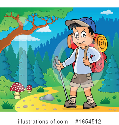 Royalty-Free (RF) Hiking Clipart Illustration by visekart - Stock Sample #1654512