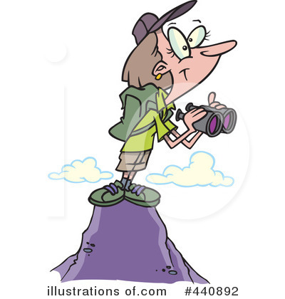 Royalty-Free (RF) Hiking Clipart Illustration by toonaday - Stock Sample #440892