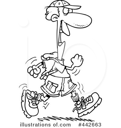 Royalty-Free (RF) Hiking Clipart Illustration by toonaday - Stock Sample #442663