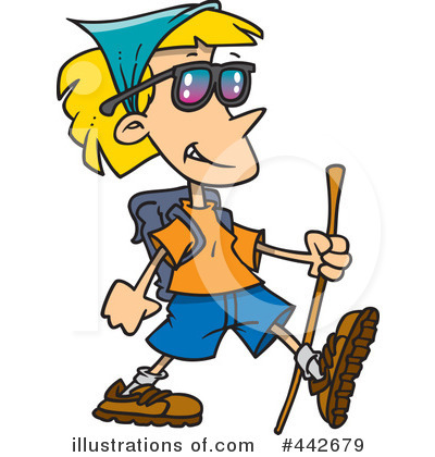 Hiker Clipart #442679 by toonaday