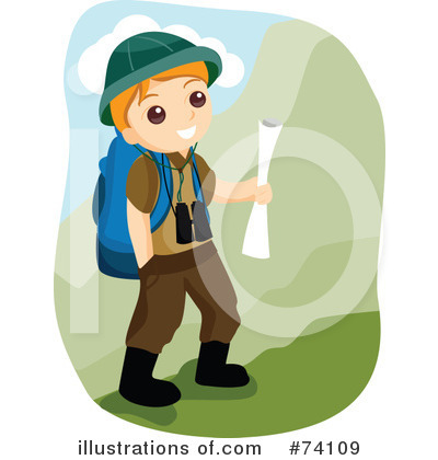 Royalty-Free (RF) Hiking Clipart Illustration by BNP Design Studio - Stock Sample #74109