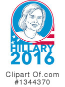 Hillary Clinton Clipart #1344370 by patrimonio