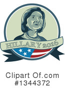 Hillary Clinton Clipart #1344372 by patrimonio