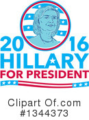 Hillary Clinton Clipart #1344373 by patrimonio