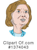 Hillary Clinton Clipart #1374043 by patrimonio