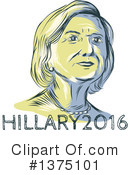 Hillary Clinton Clipart #1375101 by patrimonio