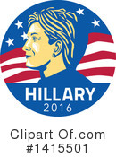 Hillary Clinton Clipart #1415501 by patrimonio