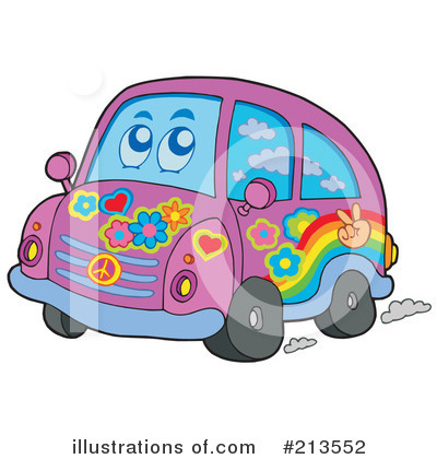  Cars on Royalty Free  Rf  Hippie Car Clipart Illustration By Visekart   Stock
