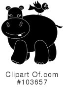 Hippo Clipart #103657 by Pams Clipart