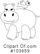 Hippo Clipart #103659 by Pams Clipart