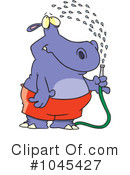 Hippo Clipart #1045427 by toonaday