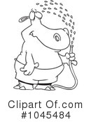 Hippo Clipart #1045484 by toonaday