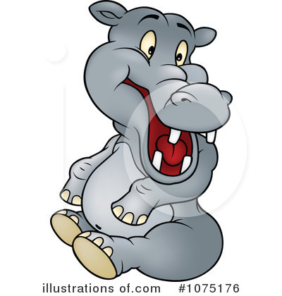 Royalty-Free (RF) Hippo Clipart Illustration by dero - Stock Sample #1075176