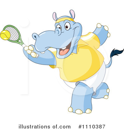 Royalty-Free (RF) Hippo Clipart Illustration by yayayoyo - Stock Sample #1110387
