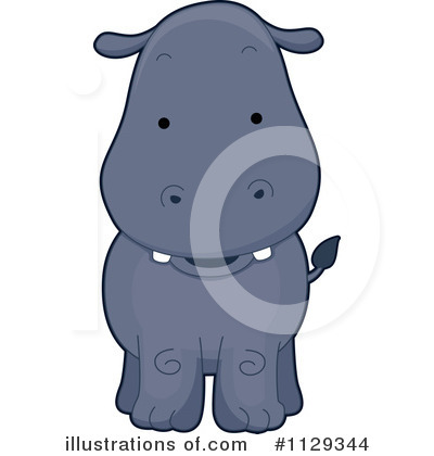 Royalty-Free (RF) Hippo Clipart Illustration by BNP Design Studio - Stock Sample #1129344