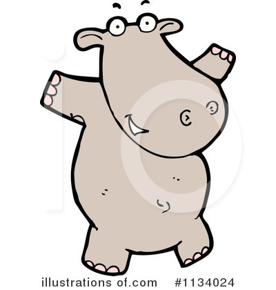 Hippo Clipart #1134024 by lineartestpilot