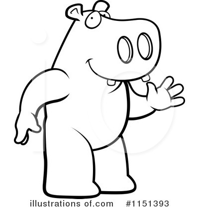 Royalty-Free (RF) Hippo Clipart Illustration by Cory Thoman - Stock Sample #1151393
