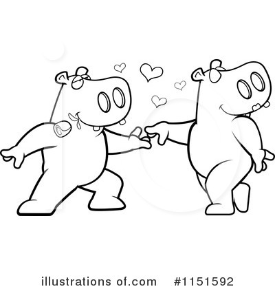 Royalty-Free (RF) Hippo Clipart Illustration by Cory Thoman - Stock Sample #1151592
