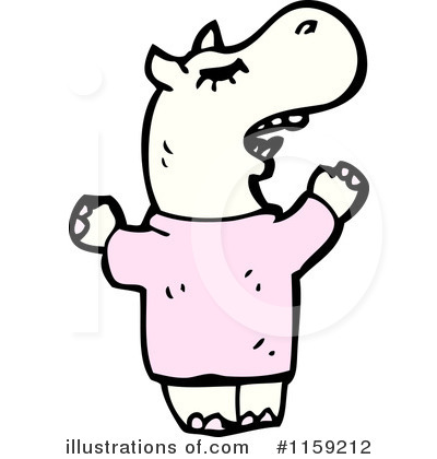 Hippo Clipart #1159212 by lineartestpilot