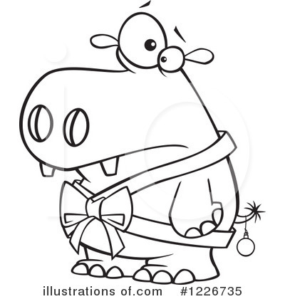 Hippo Clipart #1226735 by toonaday