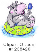 Hippo Clipart #1238420 by LoopyLand