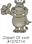 Hippo Clipart #1272714 by Dennis Holmes Designs