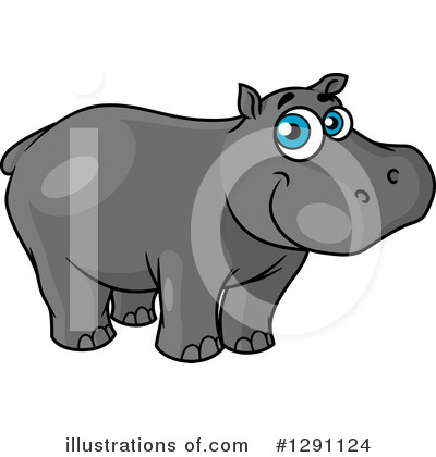 Hippo Clipart #1291124 by Vector Tradition SM