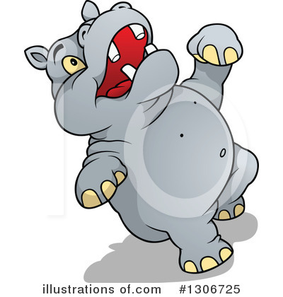 Royalty-Free (RF) Hippo Clipart Illustration by dero - Stock Sample #1306725