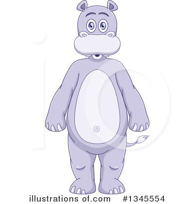 Royalty-Free (RF) Hippo Clipart Illustration by Liron Peer - Stock Sample #1345554