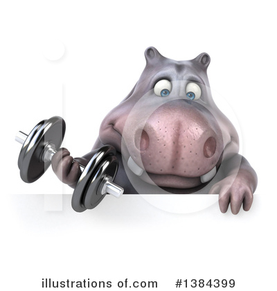Royalty-Free (RF) Hippo Clipart Illustration by Julos - Stock Sample #1384399