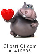 Hippo Clipart #1412636 by Julos