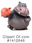 Hippo Clipart #1412646 by Julos