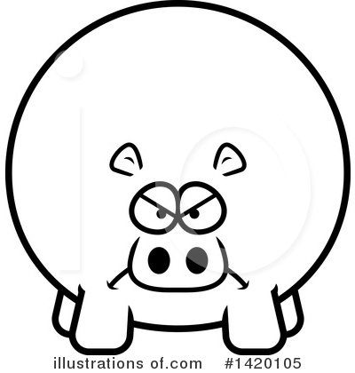 Royalty-Free (RF) Hippo Clipart Illustration by Cory Thoman - Stock Sample #1420105