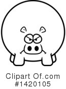 Hippo Clipart #1420105 by Cory Thoman