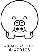 Hippo Clipart #1420106 by Cory Thoman