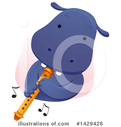 Hippos Clipart #1429426 by BNP Design Studio