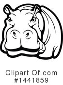 Hippo Clipart #1441859 by Vector Tradition SM