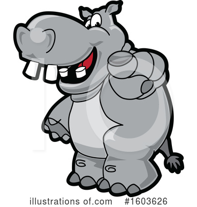 Royalty-Free (RF) Hippo Clipart Illustration by Toons4Biz - Stock Sample #1603626
