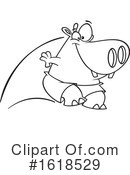 Hippo Clipart #1618529 by toonaday