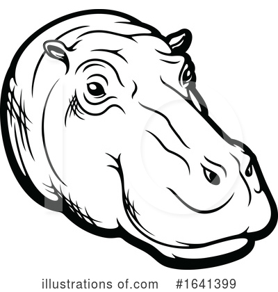 Royalty-Free (RF) Hippo Clipart Illustration by Vector Tradition SM - Stock Sample #1641399