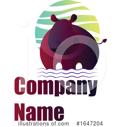 Royalty-Free (RF) Hippo Clipart Illustration by Morphart Creations - Stock Sample #1647204
