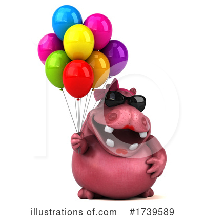 Royalty-Free (RF) Hippo Clipart Illustration by Julos - Stock Sample #1739589