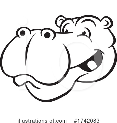 Royalty-Free (RF) Hippo Clipart Illustration by Johnny Sajem - Stock Sample #1742083