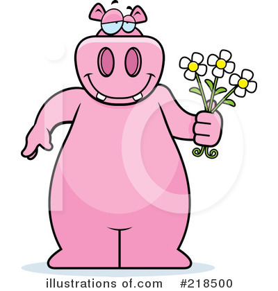 Giving Flowers Clipart #218500 by Cory Thoman